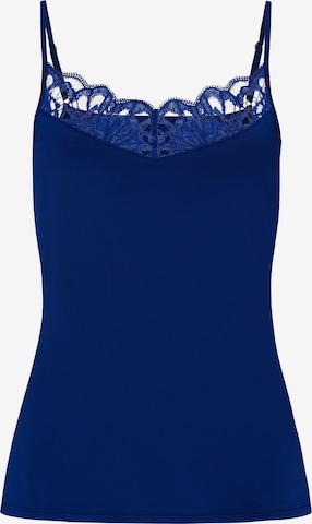 Hanro Top 'Mae' in Blue: front