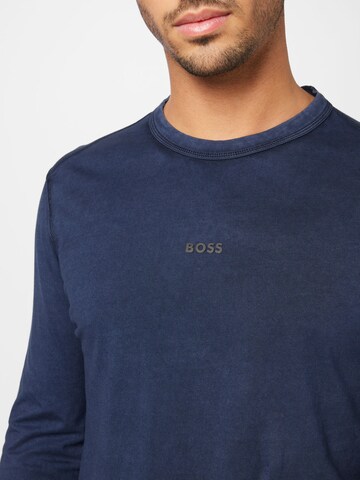 BOSS Orange Тениска 'Tokkslong' в синьо