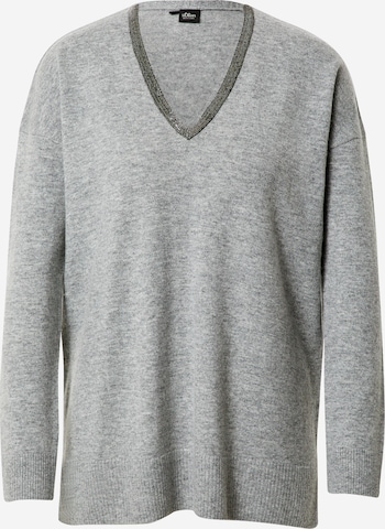 s.Oliver BLACK LABEL Pullover in Grau: predná strana