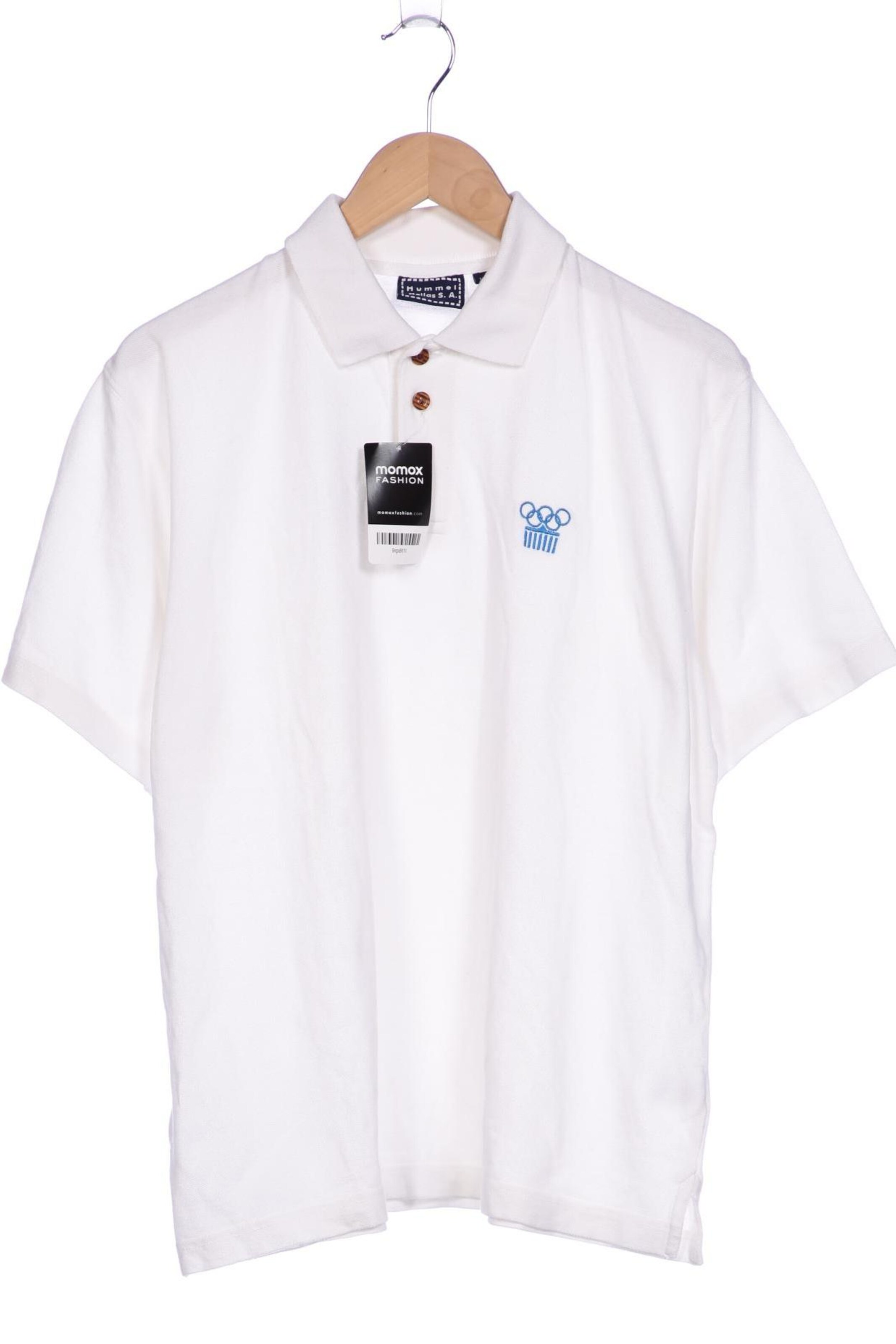 Hummel Poloshirt L in Weiß: Vorderseite