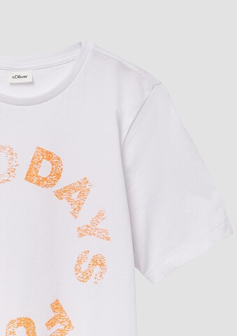 T-Shirt s.Oliver en blanc