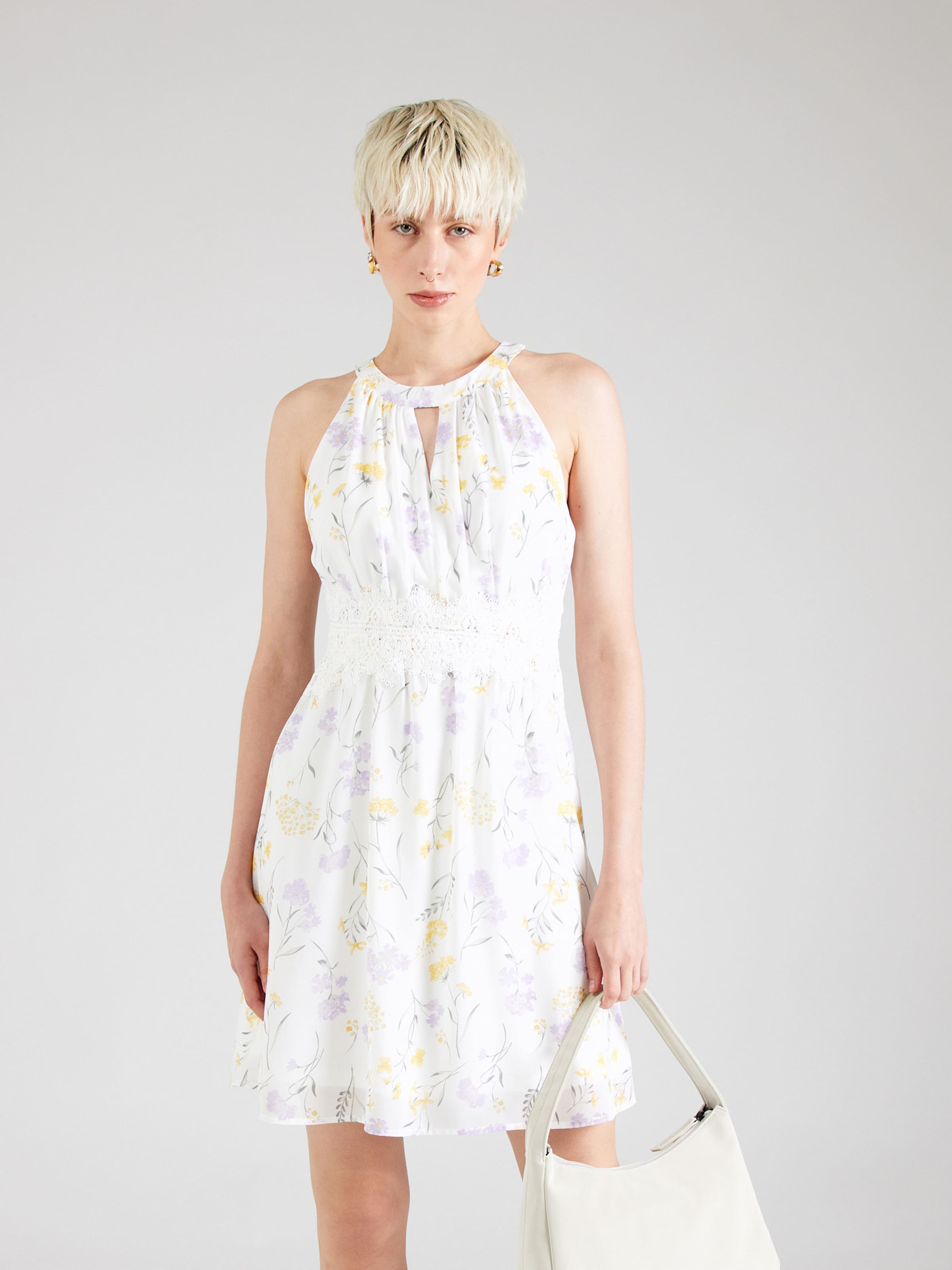 ABOUT YOU Dress Delia in Mixed Colors White ABOUT YOU