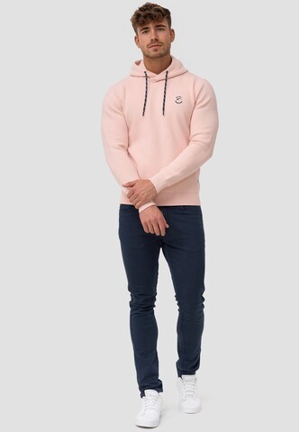 INDICODE JEANS Sweatshirt 'Longview' in Roze