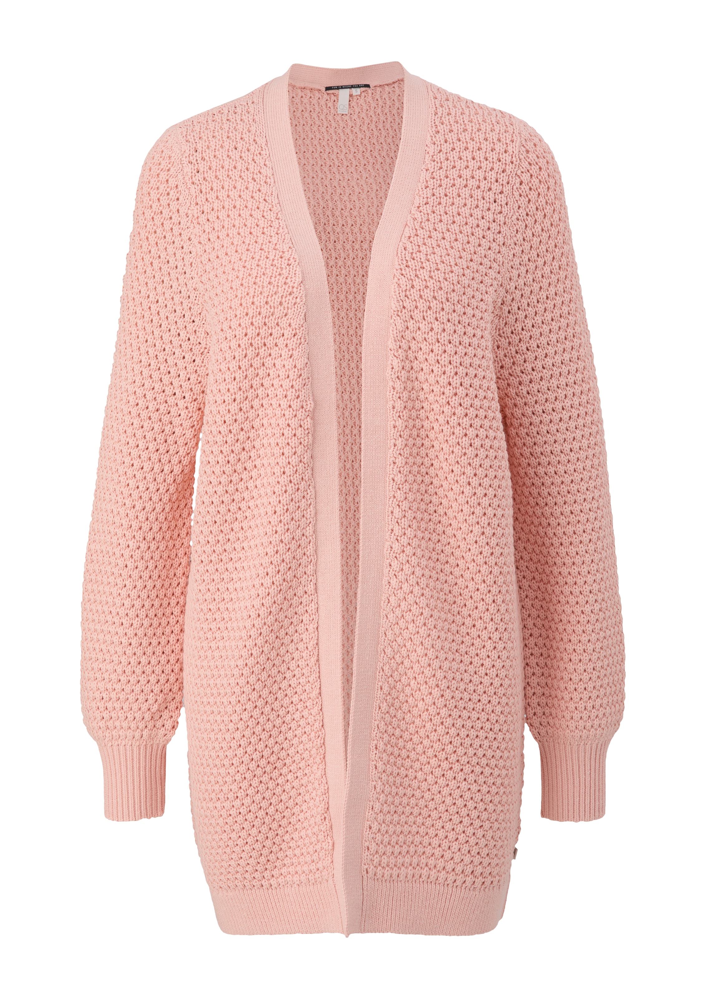 QS Gebreid vest in Oranje: voorkant