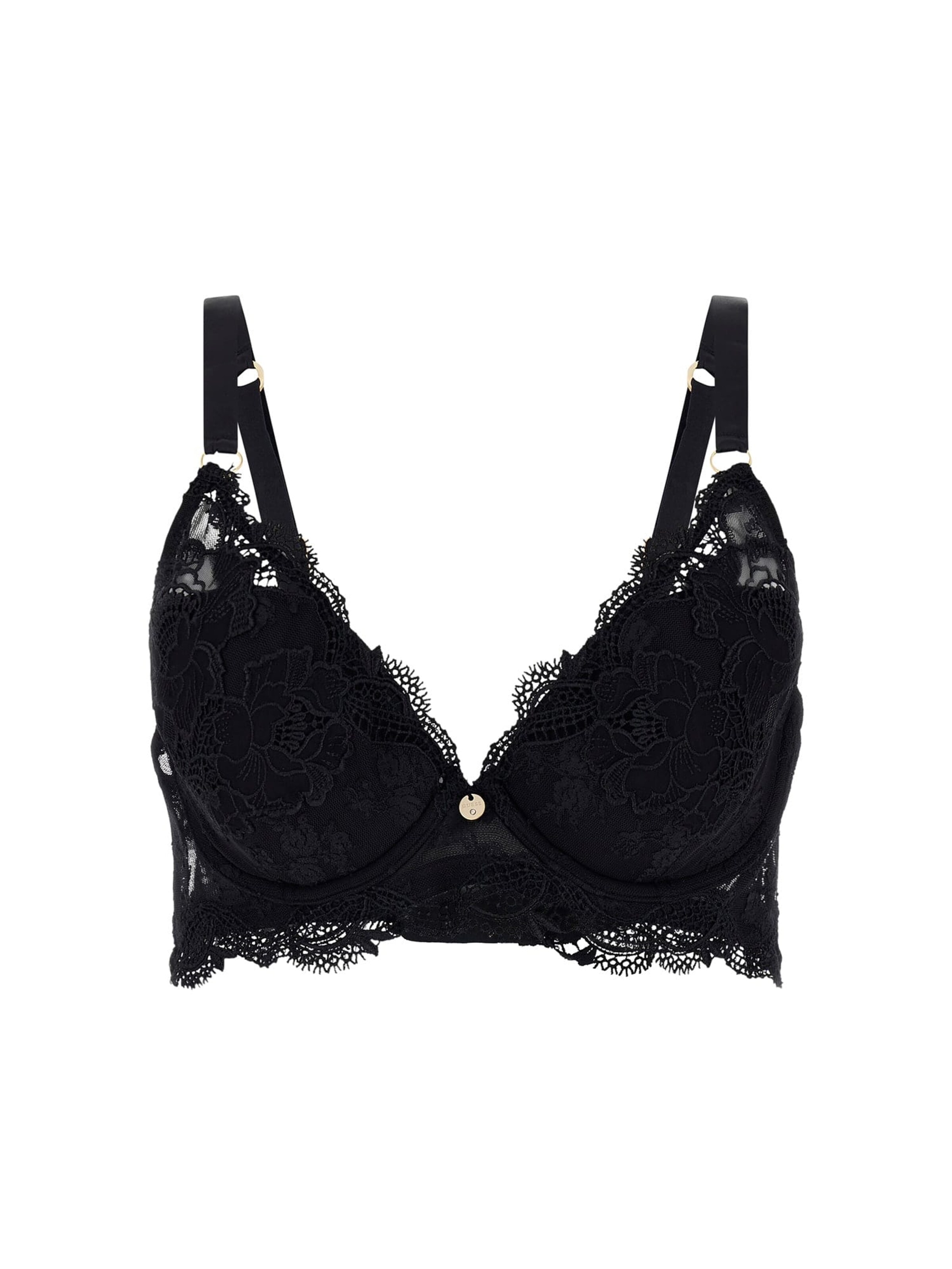 GUESS Push-up BH 'Louise' in Schwarz: Vorderseite