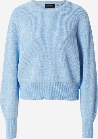 TAIFUN Pullover (GOTS) in Blau: predná strana