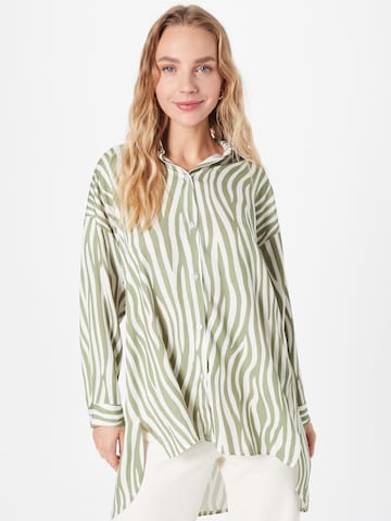 ZABAIONE - Blusa 'Emily' en verde: frente