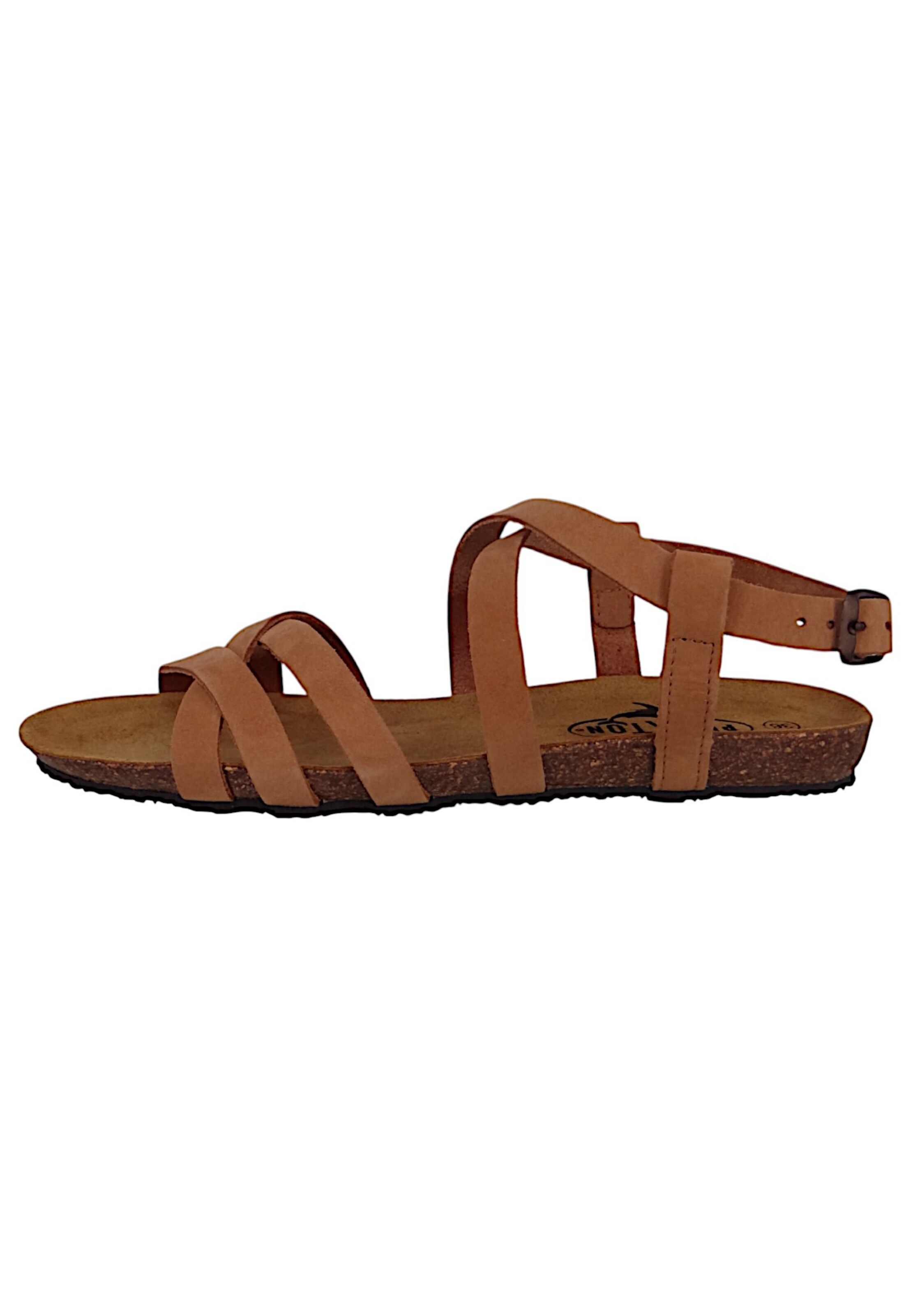 Plakton Strap Sandals 'Mam Vali' in Brown