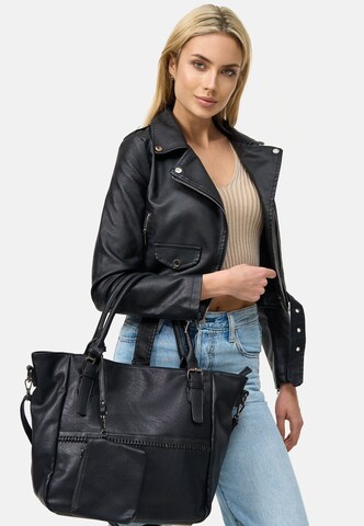 HARPA Handbag in Black: front