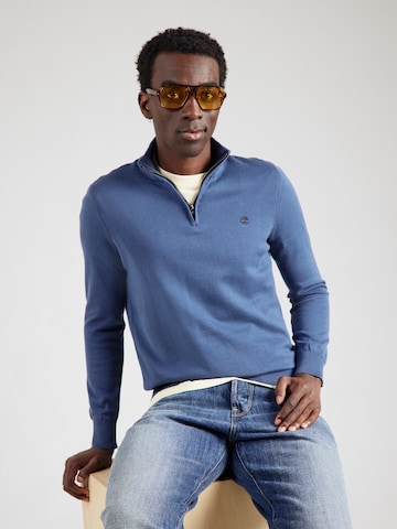 Pull-over TIMBERLAND en bleu : devant