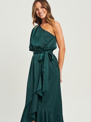Tussah Dress 'ELICIA' in Green: front