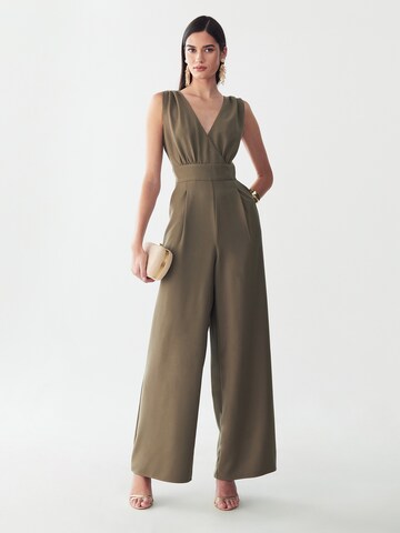 BWLDR Jumpsuit 'Parker' i grön: framsida