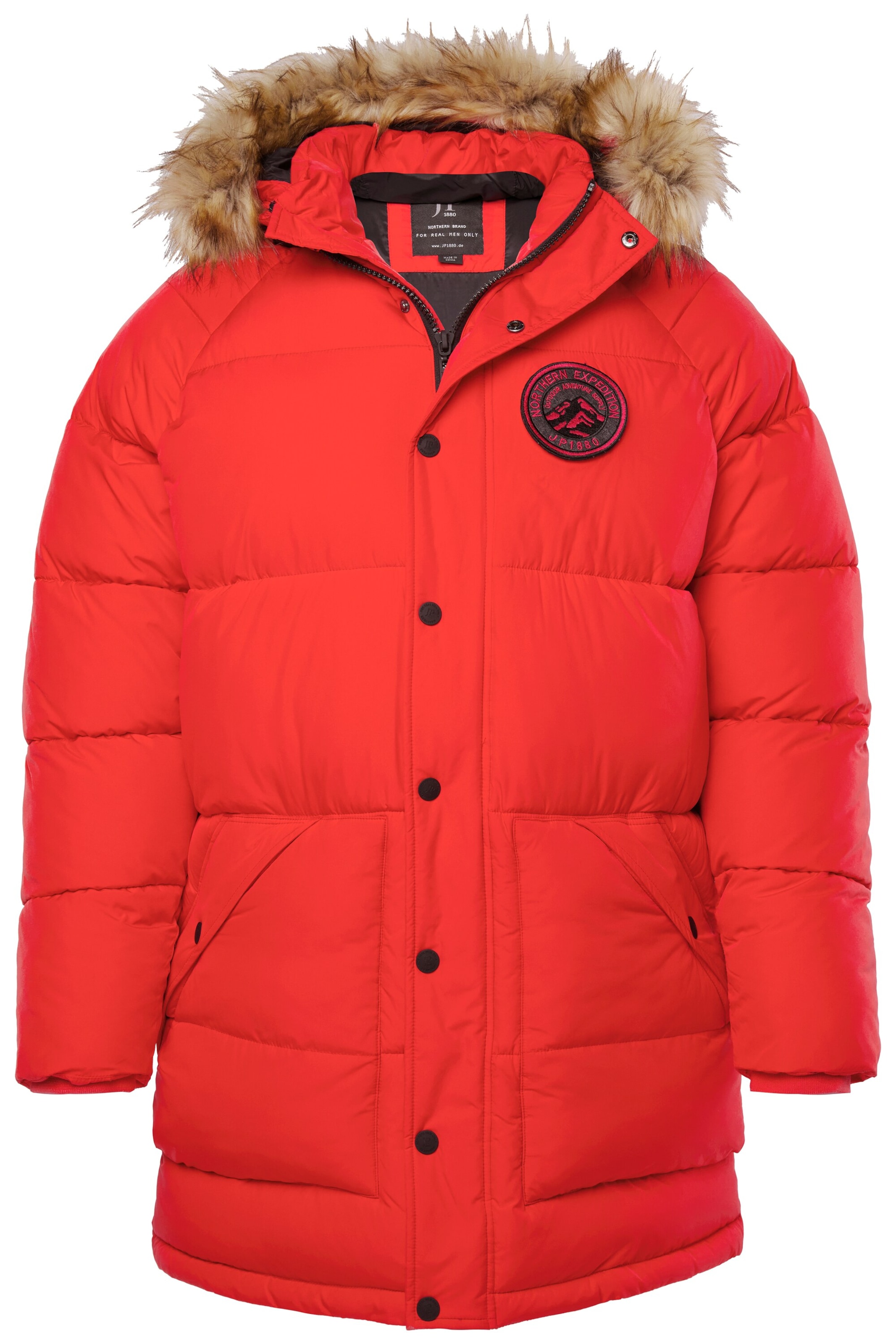 JP1880 Winter parka in Red: front