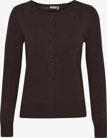 Fransa Gebreid vest in Bruin: voorkant