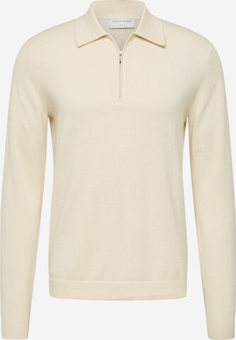 Tiger of Sweden - Jersey 'ORBIT' en beige: frente