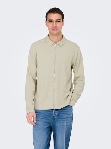Only & Sons Демисезонная куртка 'ONSNEWKODYL' в Серый: спереди
