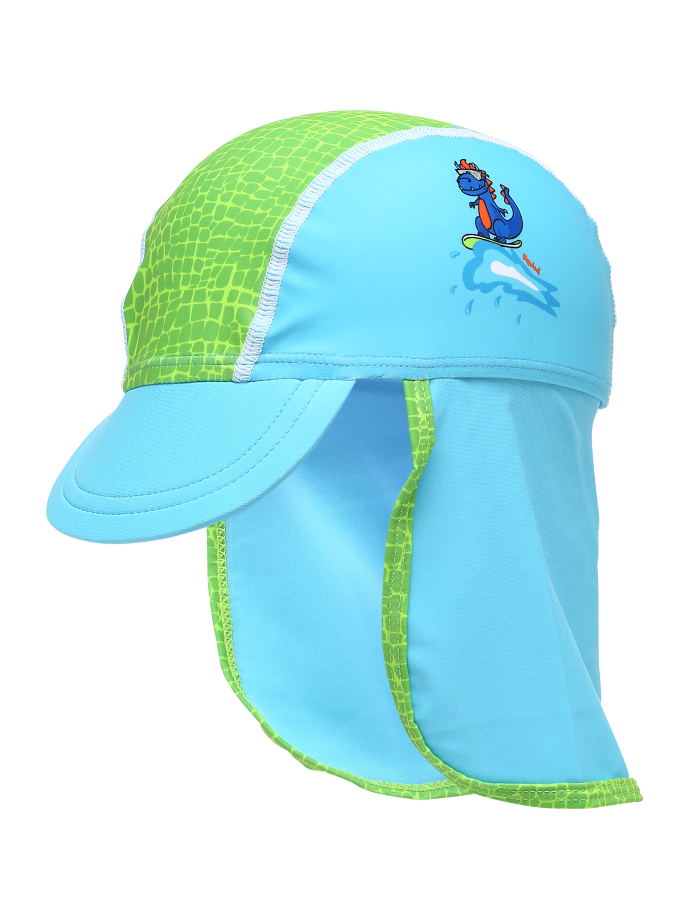 PLAYSHOES Beanie 'Dino' in Blue: front