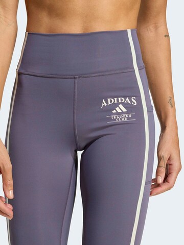 ADIDAS PERFORMANCE Skinny Sportbroek 'OPTIME HERITAGE' in Lila