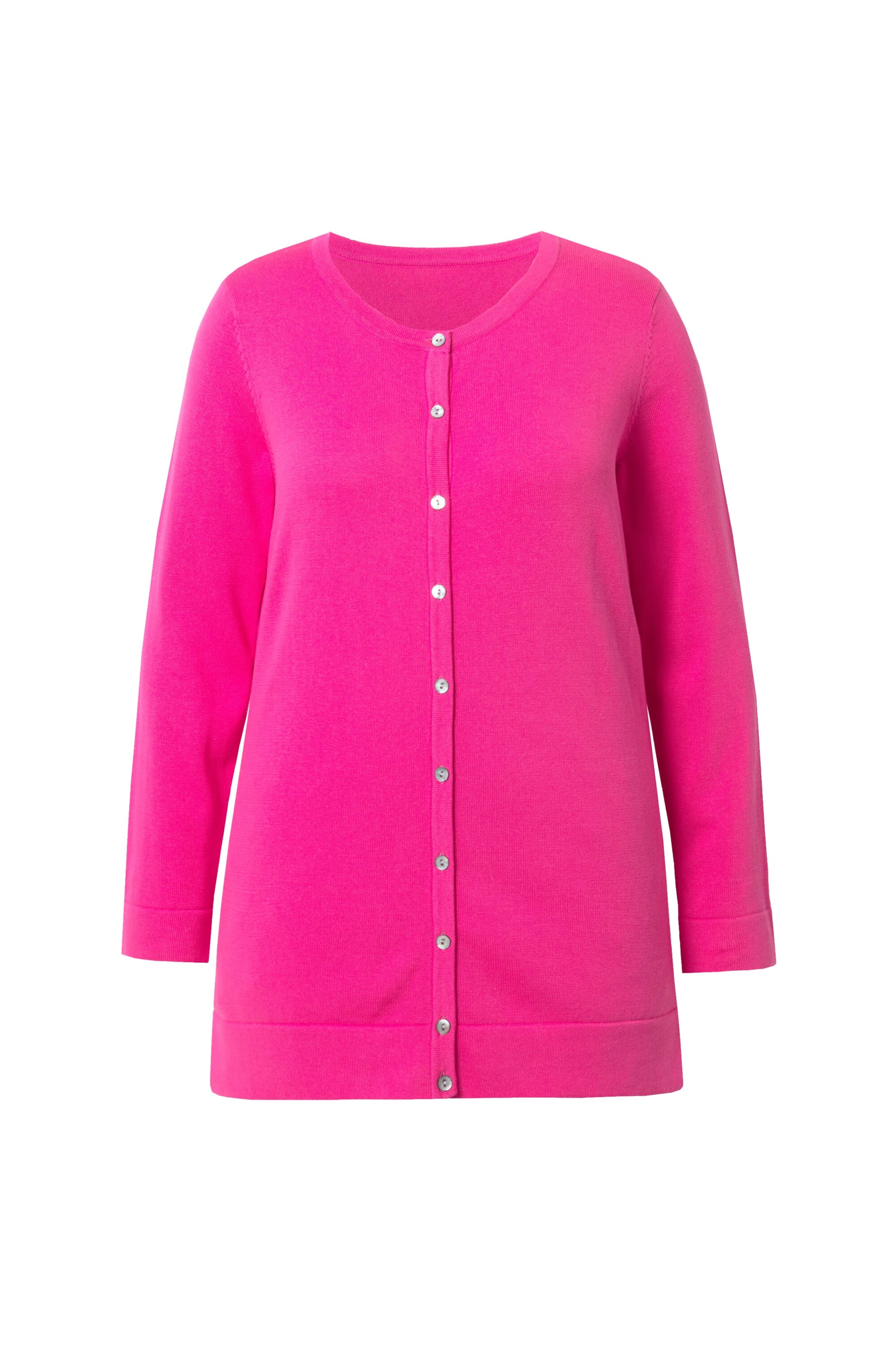 Ulla Popken Strickjacke in Pink: Vorderseite