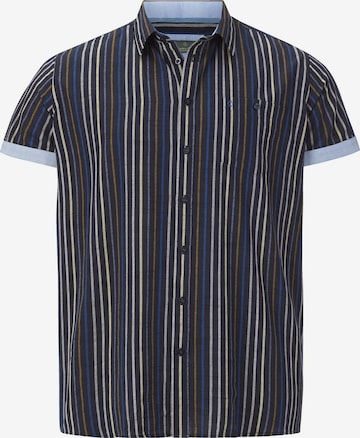 Charles Colby Comfort fit Button Up Shirt ' Duke Erec ' in Blue: front