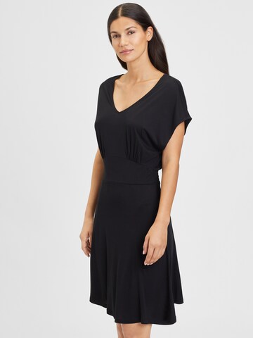 Robe d’été VIVANCE en noir : devant