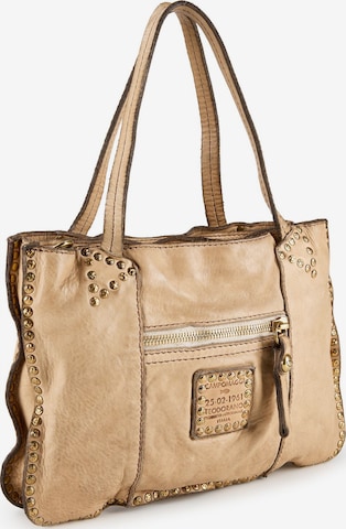 Campomaggi Schoudertas 'Cora' in Beige: voorkant