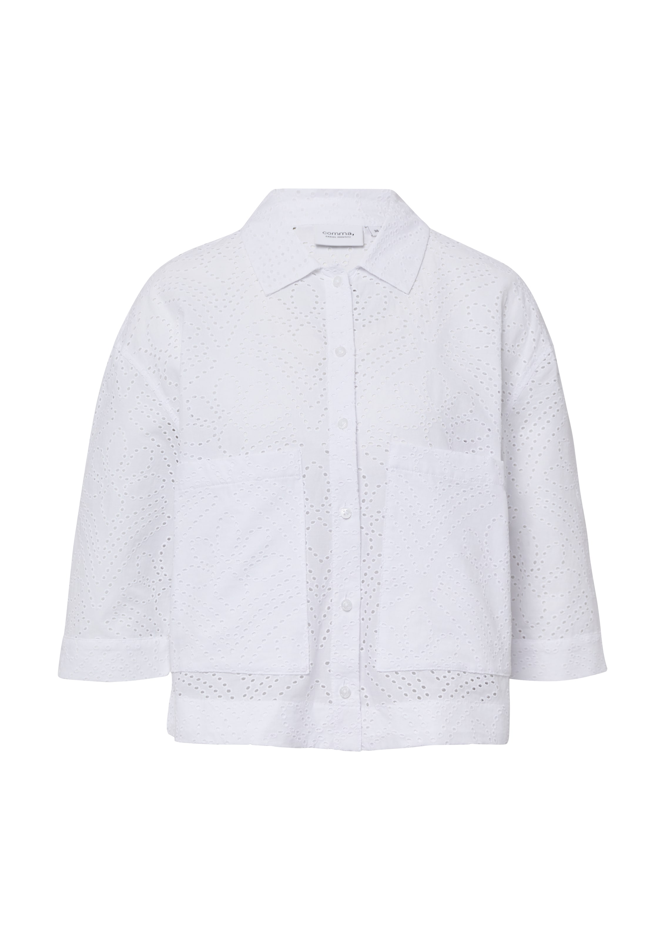 comma casual identity Bluse in Weiß: Vorderseite