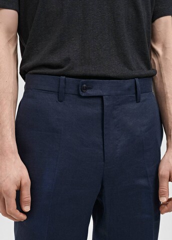 MANGO MAN Slimfit Hose 'Amalfi' in Blau