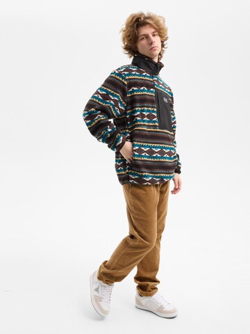 hydroponic - Jersey 'Hydroponic Oversized Rumble Half-Zip Fleece Sweatshirt' en marrón