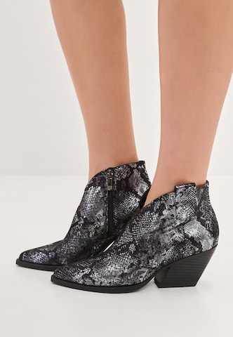 CESARE GASPARI Cowboy boot in Silver