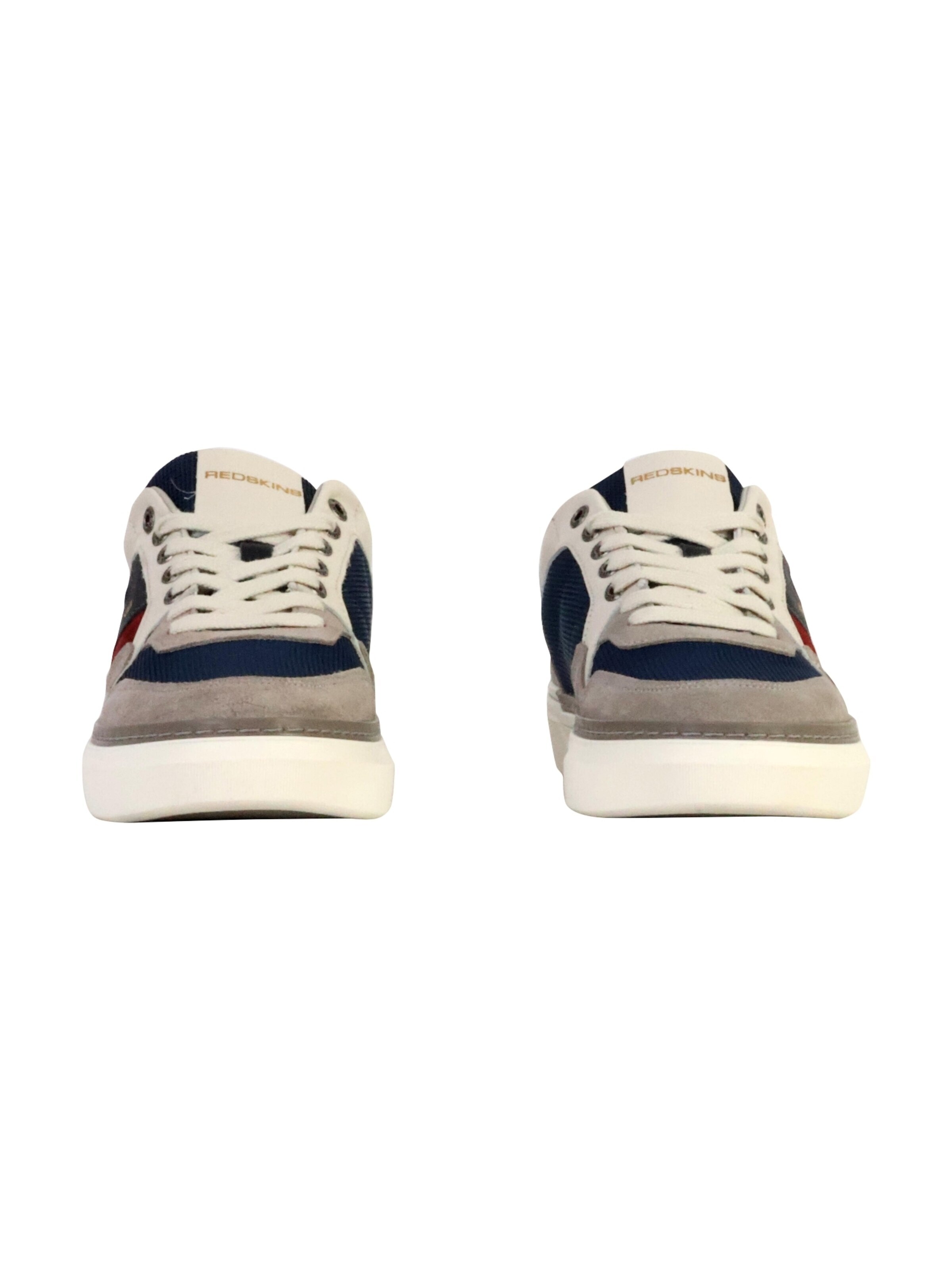 REDSKINS Buty sportowe sznurowane 'Lerma-Sneaker aus Leder' w kolorze szary