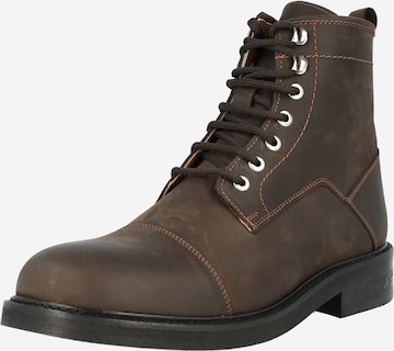 GUESS Lace-Up Boots 'ARCO' in Brown: front