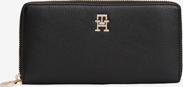 Portofel 'DISTINCT' de la TOMMY HILFIGER pe negru: față