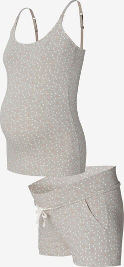 Esprit Maternity Pyjama in de kleur Grijs gemêleerd / Pink / Wit, Productweergave