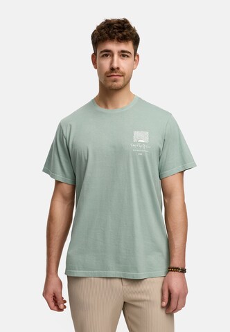 INDICODE JEANS Shirt 'Blank' in Groen: voorkant