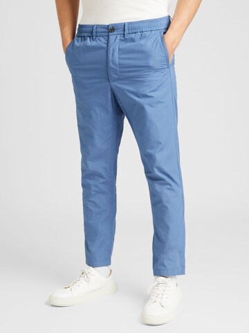 KnowledgeCotton Apparel Regular Broek in Blauw: voorkant