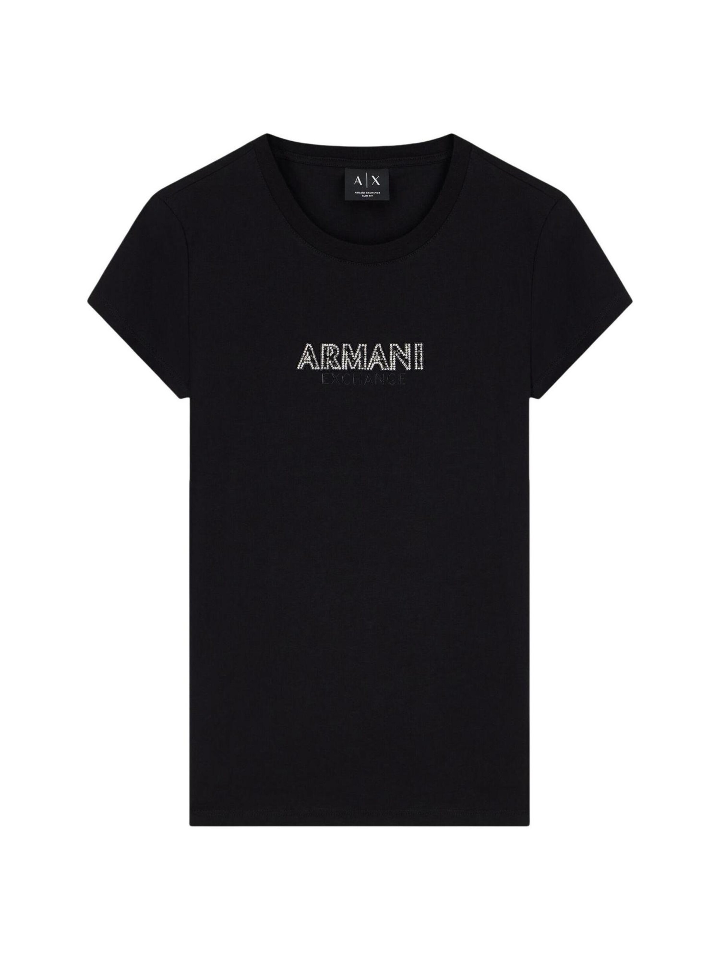 Maglietta 'XW002550 AF10356' di ARMANI EXCHANGE in nero: frontale