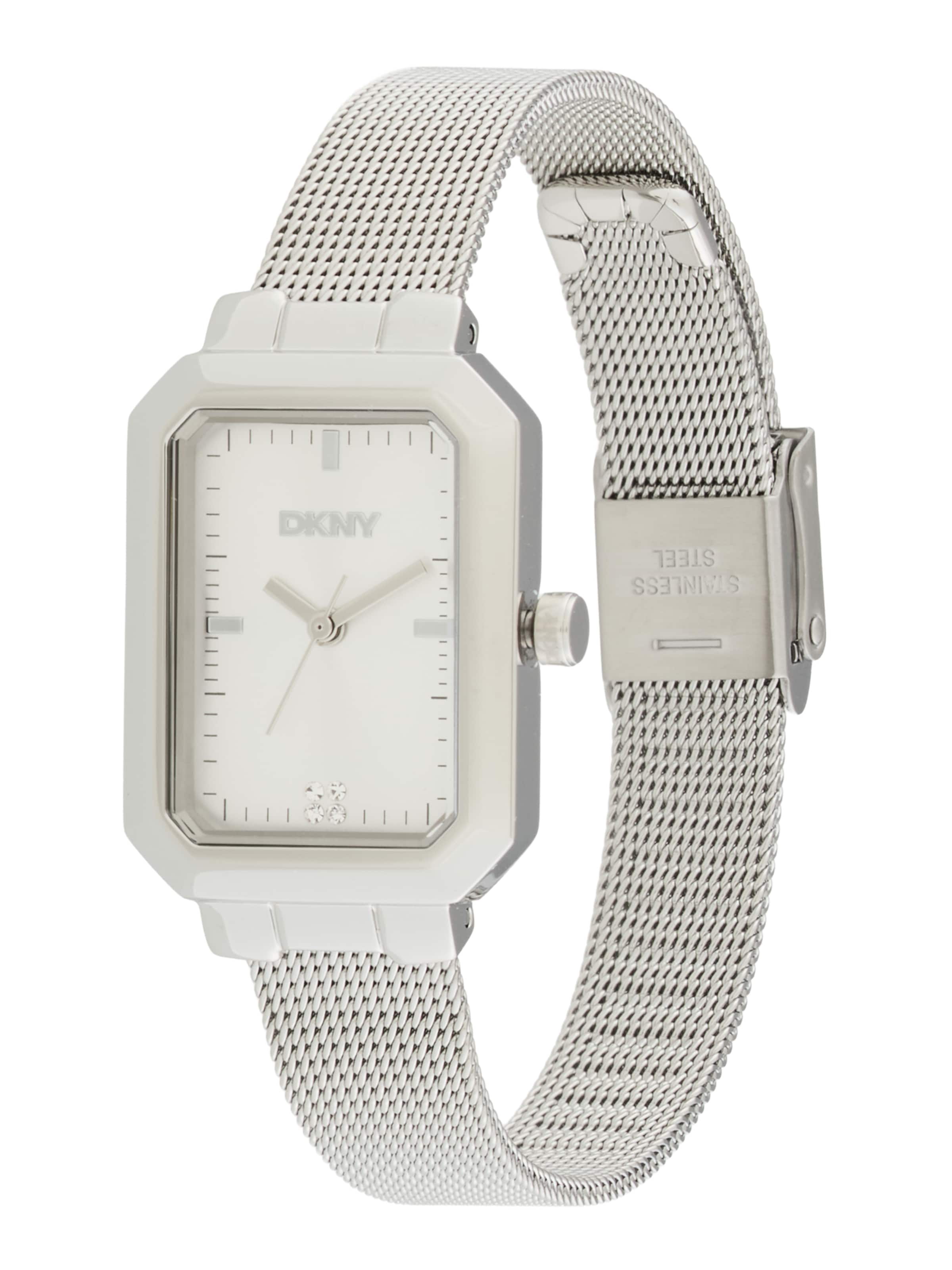 Montre à affichage analogique DKNY en argent : devant