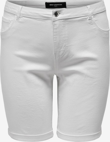 ONLY Carmakoma Slim fit Jeans in White: front