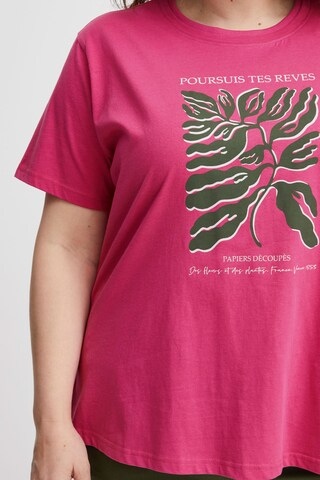 Fransa Curve Shirt 'Petta' in Roze