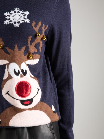 Pull-over 'ONLXMAS BELL' ONLY en bleu