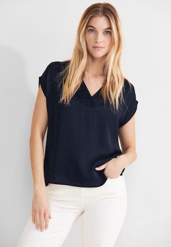 STREET ONE Blouse in Blue: front