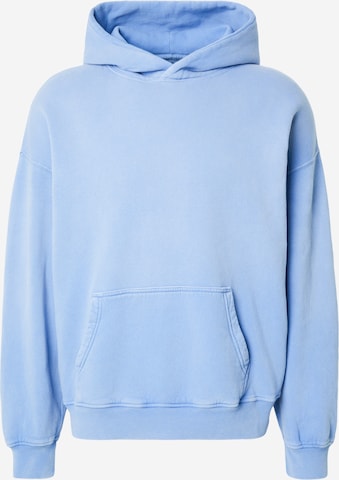 Abercrombie & FitchSweater majica 'ESSENTIAL' - plava boja: prednji dio