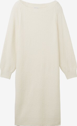 TOM TAILOR Knit dress in Beige: front