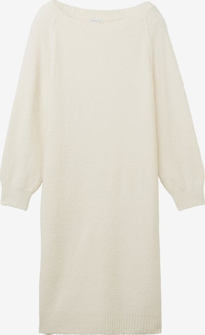 TOM TAILOR Knitted dress in Beige: front