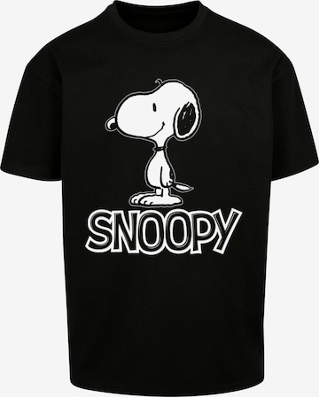 Merchcode Shirt 'Peanuts Snoopy' in Zwart: voorkant