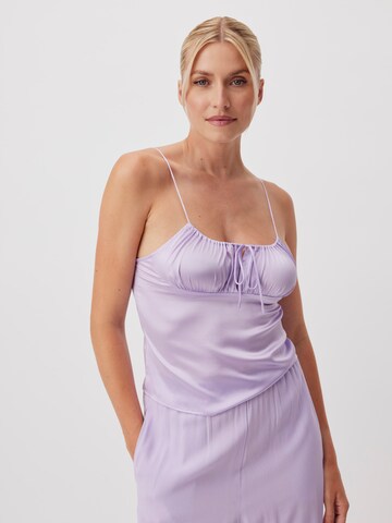 LeGer Premium - Top 'Alexis' em roxo: frente