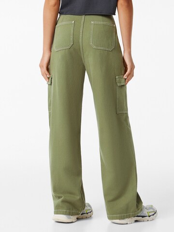 Wide Leg Jean Bershka en vert