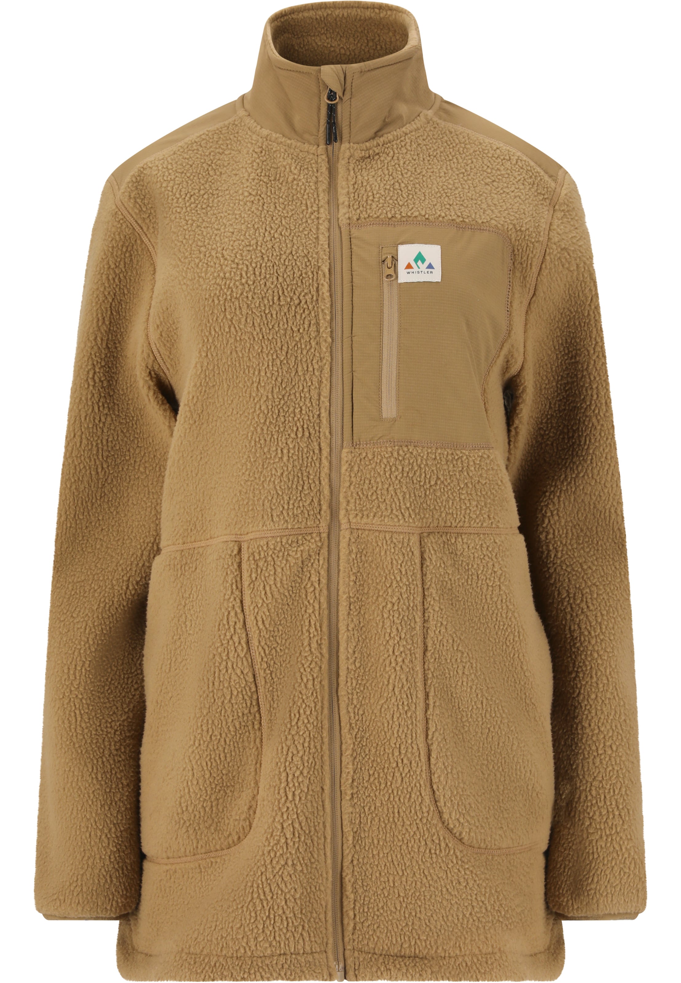 Whistler Fleece jas 'Felis' in Bruin: voorkant