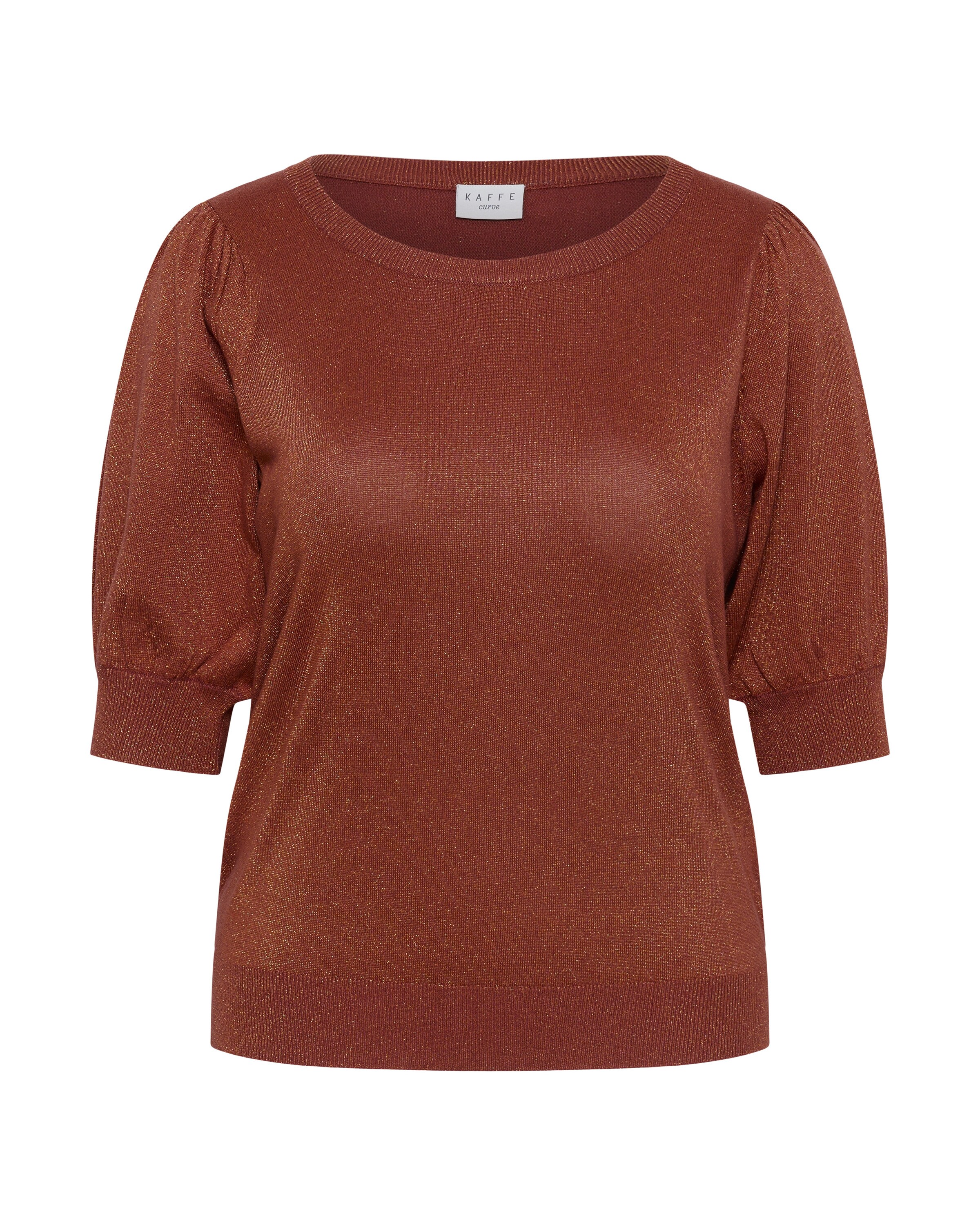 KAFFE CURVE Pullover 'KCRegitta' i brun: forside